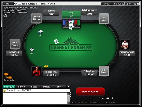 Everest Poker Lobby